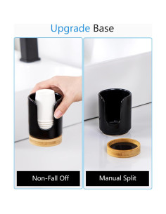 Dispensador de Tazas de Cerámica Viosuniu 3oz Negro 2