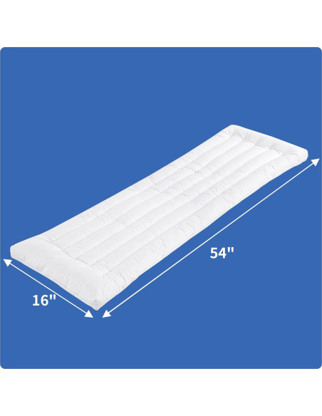 Almohada Corporal Slim HOMBYS 40x137 cm Algodón Blanca