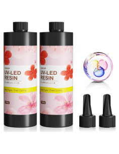 Kit de Resina UV 1000g YOBTOP - Dureza 85D para Manualidades