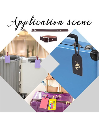 Correas de Equipaje GORGECRAFT de Cuero 7 Colores Ajustables