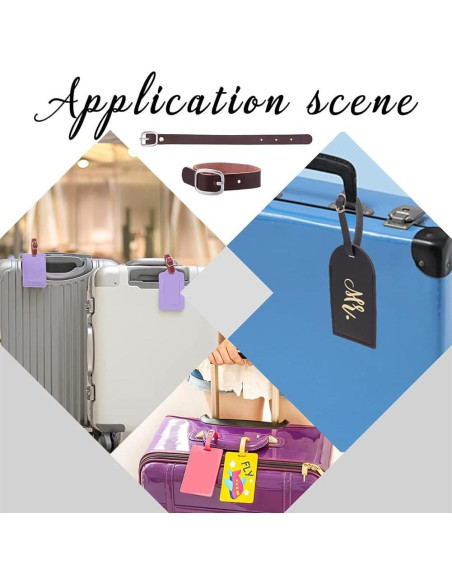 Correas de Equipaje GORGECRAFT de Cuero 7 Colores Ajustables