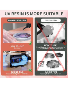 Kit de Resina UV 1000g YOBTOP - Dureza 85D para Manualidades 2