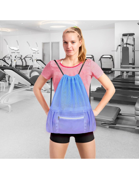 Bolsa de Malla Nidoul con Cierre y Bolsillo para Gimnasio Bolsa de Malla Nidoul con Cierre y Bolsillo para Gimnasio