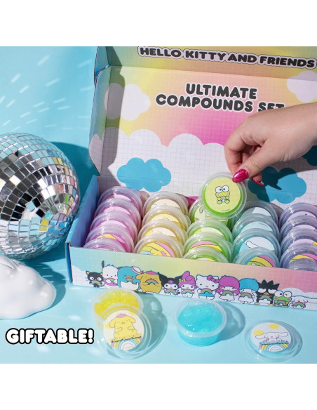 Conjunto de Slime Hello Kitty 25 Paquetes Aromatizados 28g