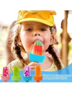 Soportes de Paletas de Silicona AIERSA 2 Piezas para Niños 2