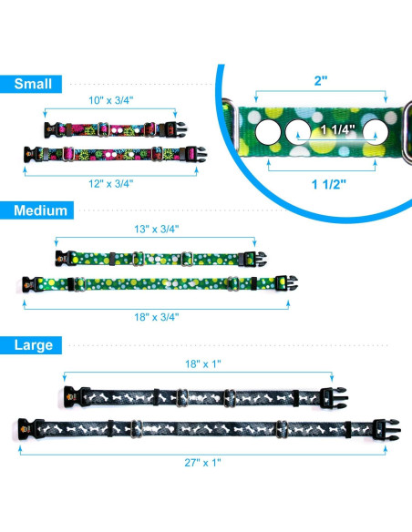 Correa de Reemplazo Extreme Dog Fence Huesos Negros Pequeña 25.4-30.5 cm