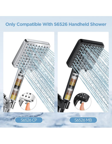 Filtro de Cabezal de Ducha MakeFit S6526 - Reemplazo 1 Paquete