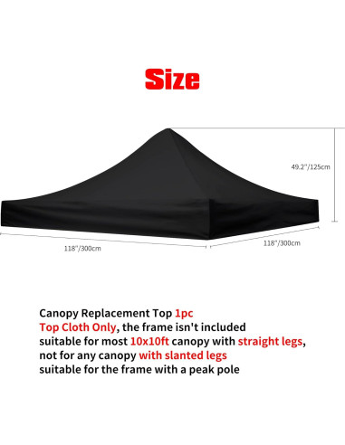 Cubierta de Reemplazo para Canopy Rinling 3x3m Impermeable