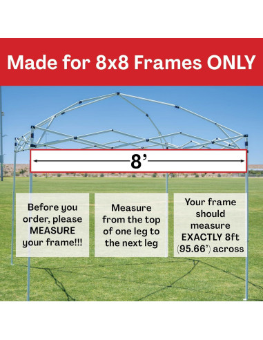 Cubierta de Toldo Pop Up 8x8 Breezy Azul Resistente al Agua