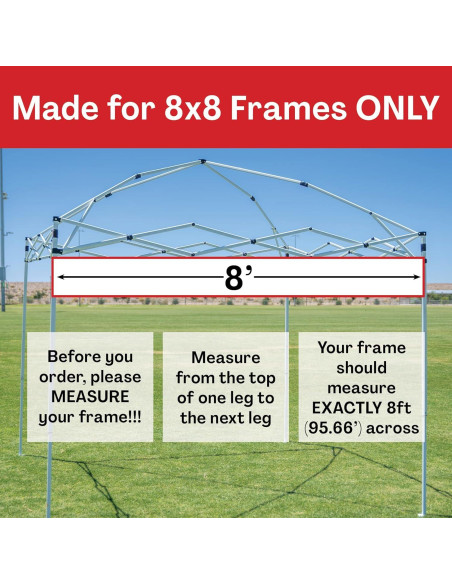 Cubierta de Toldo Pop Up 8x8 Breezy Azul Resistente al Agua