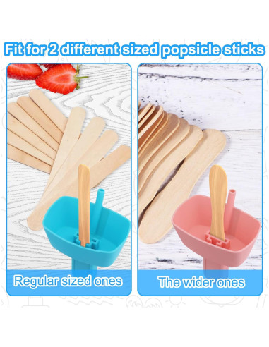 Set de 12 Soportes y Fundas para Paletas AIERSA - Silicona y Neopreno