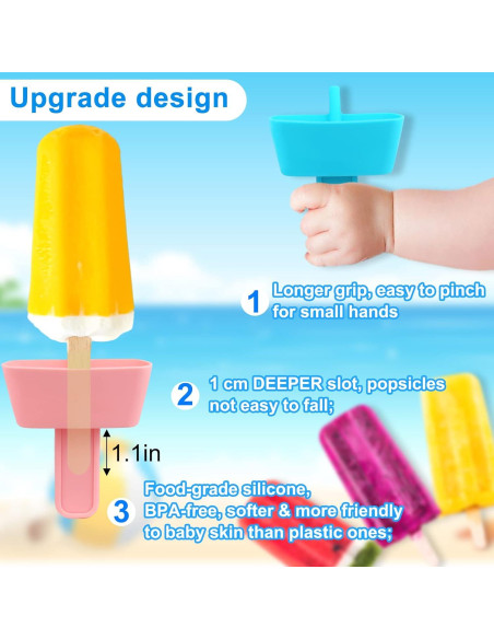 Set de 12 Soportes y Fundas para Paletas AIERSA - Silicona y Neopreno