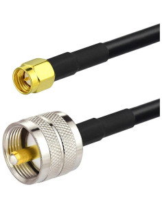 Adaptador Coaxial SMA a PL259 60cm RG58 wlaniot para Radio 2