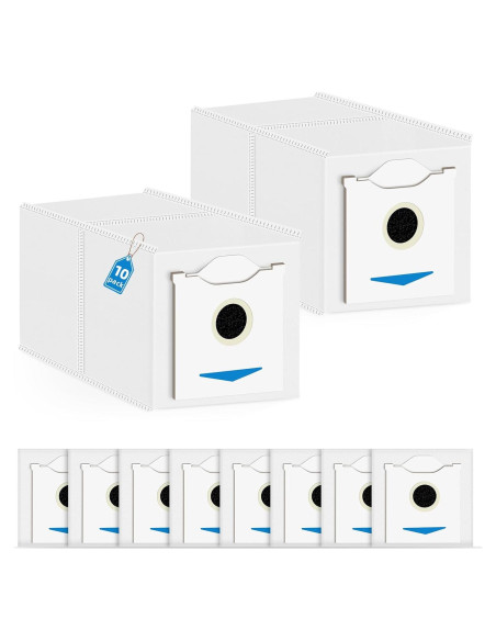 10 Bolsas de Polvo DrFlito N30 para Aspiradora ECOVACS