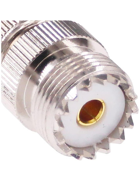 Adaptador BNC Macho a UHF Hembra 50 Ohm 2 Pcs RFaha