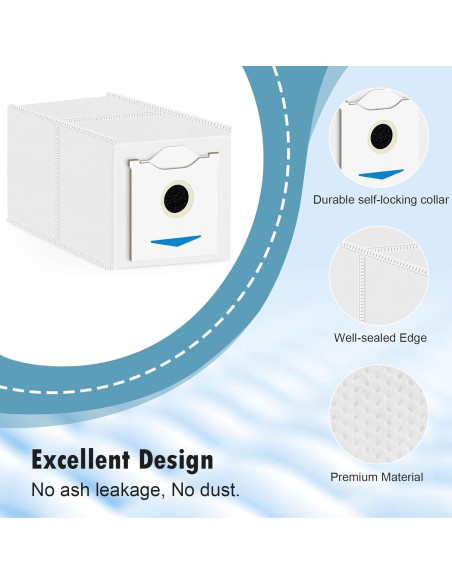 10 Bolsas de Polvo DrFlito N30 para Aspiradora ECOVACS