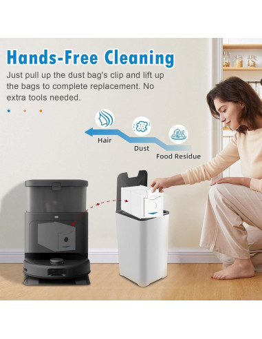 10 Bolsas de Polvo DrFlito N30 para Aspiradora ECOVACS