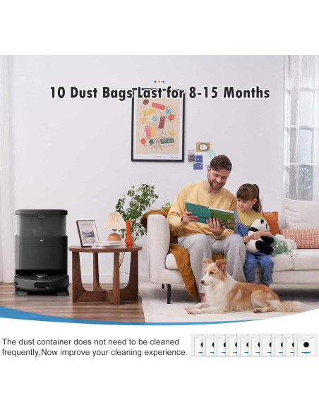 10 Bolsas de Polvo DrFlito N30 para Aspiradora ECOVACS