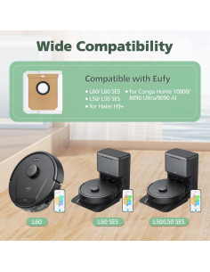 Paquete de 10 bolsas de repuesto eufy L60 SES 2.5L 2
