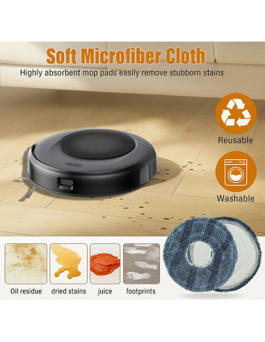 Accesorios de Reemplazo YUJINRU para eufy C20 - 1 Cepillo, 6 Filtros HEPA