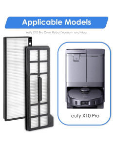 Filtro HEPA 4 Piezas FILTERIST Compatible Eufy X10 Pro Omni 2
