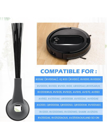 12 Cepillos Laterales Reemplazo Shark para Aspiradoras Robot