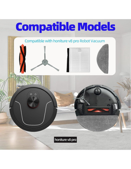 Kit de Repuestos YUJINRU para Aspiradora Robot Honiture V8 Pro Kit de Repuestos YUJINRU para Aspiradora Robot Honiture V8 Pro