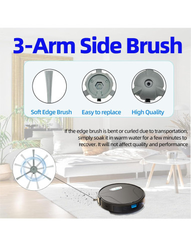 Kit de Repuestos YUJINRU para Aspiradora Robot Honiture V8 Pro