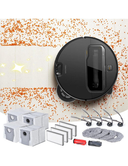 Kit de Accesorios para Aspiradora Robot Roborock Saros 10R - 2 Rodillos, 4 Cepillos Laterales, 4 Filtros HEPA, 4 Paños de Mopa Kit de Accesorios para Aspiradora Robot Roborock Saros 10R - 2 Rodillos, 4 Cepillos Laterales, 4 Filtros HEPA, 4 Paños de Mopa