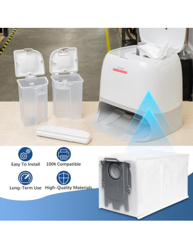 14 Bolsas de Repuesto para Aspiradora Roborock Q Revo 2.7L