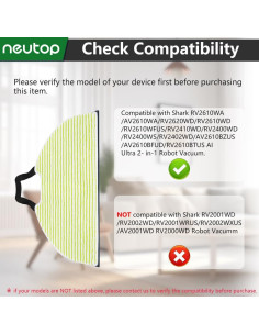 Paños de Mopa Neutop para Aspiradora Robot Shark - 8 Piezas Lavables 2