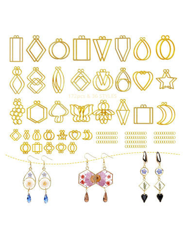 Kit de Joyería de Resina LET'S RESIN 172 Pzs con Anillos