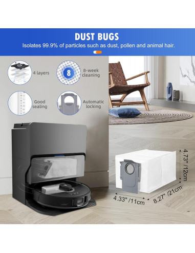 Kit de Accesorios 27PCS para Aspiradora Roborock S8 MaxV Ultra