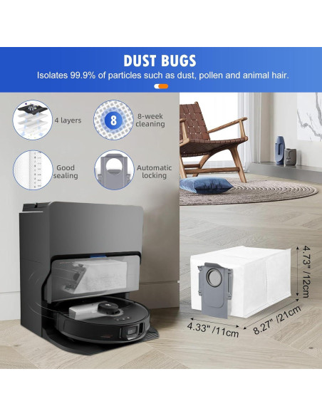 Kit de Accesorios 27PCS para Aspiradora Roborock S8 MaxV Ultra