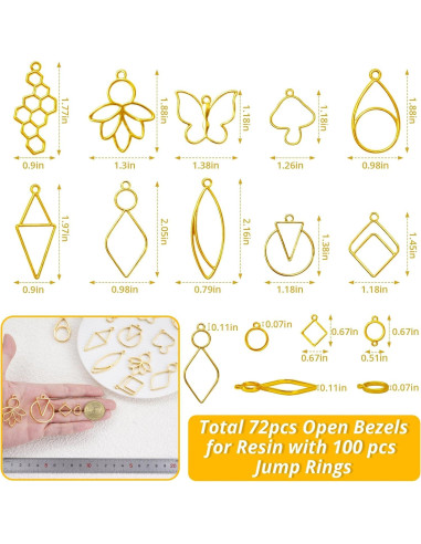 Kit de Joyería de Resina LET'S RESIN 172 Pzs con Anillos