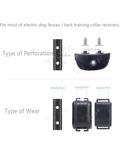 Correa de Nylon para Perros YLSF 2mm 66cm Ajustable Negra 2