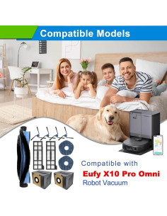 Kit de Repuestos Eufy X10 Pro Omni - 11 Piezas, Filtros y Mopas 2