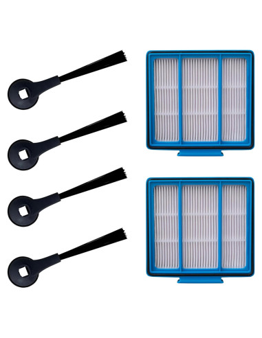 Kit de Repuestos Shark AV911S EZ IQ R101AE - 4 Cepillos y 2 Filtros HEPA