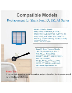 Kit de Repuestos Shark AV911S EZ IQ R101AE - 4 Cepillos y 2 Filtros HEPA 2