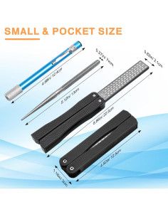 Afilador de Herramientas de Jardín AngleKai 3 Piezas Diamante 2