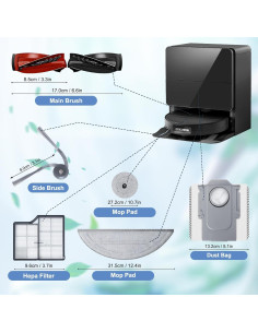 Kit de Accesorios para Aspiradora Robot Jegehoyo Saros 10 2