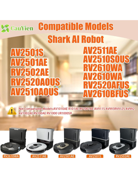 Kit de Piezas de Repuesto Shark AI AV2501S - 21 Piezas Kit de Piezas de Repuesto Shark AI AV2501S - 21 Piezas