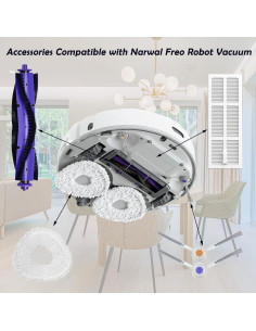 Kit de Accesorios 16 Piezas para Aspiradora Robot Narwal Freo 2