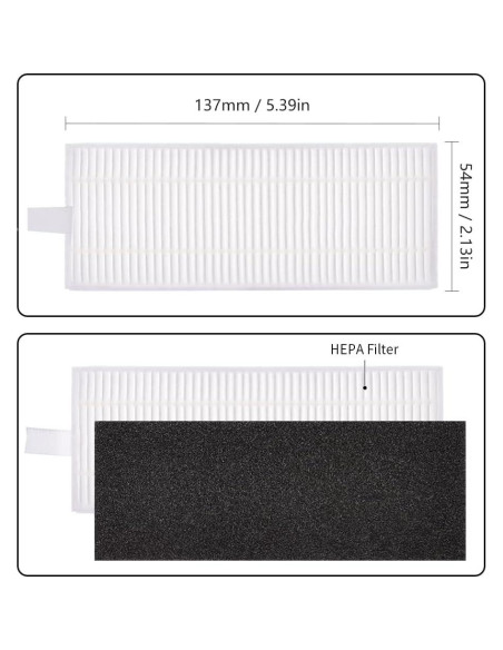 Kit de Accesorios 18 Piezas para Aspiradora Ecovacs Deebot OZMO U2