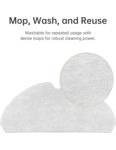 Paños de Limpieza Húmeda DREAME para Aspiradora Robot D10s Pro - 2 Piezas 2