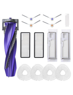 Repuestos Aspiradora Robot LUZMQ Narwal Freo X Ultra - 1 Cepillo, 2 Filtros HEPA, 4 Paños