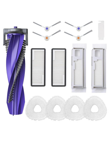 Repuestos Aspiradora Robot LUZMQ Narwal Freo X Ultra - 1 Cepillo, 2 Filtros HEPA, 4 Paños