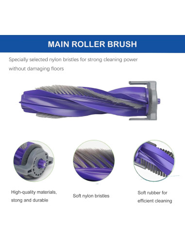 Repuestos Aspiradora Robot LUZMQ Narwal Freo X Ultra - 1 Cepillo, 2 Filtros HEPA, 4 Paños