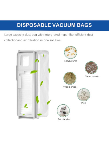 Repuestos Aspiradora Robot LUZMQ Narwal Freo X Ultra - 1 Cepillo, 2 Filtros HEPA, 4 Paños