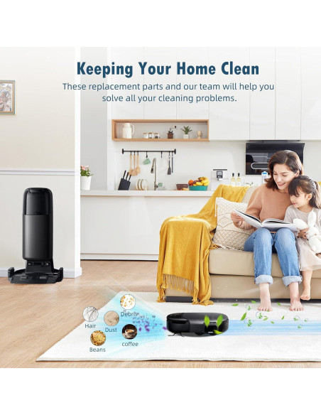 Kit de Accesorios BTRSOLUS para eufy Robot Vacuum S1 Pro - 15 Piezas